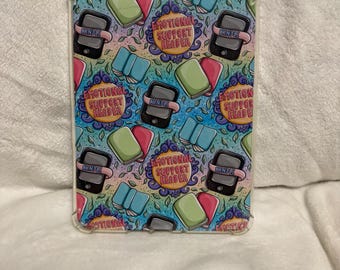 Emotional support reader kindle e reader insert card for clear case, kindle accessory decoration, kindle, paperwhite, oasis, scribe12th gen