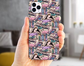 Bookish dinosaur phone case bookasaurus bookish iphone and samsung phone case