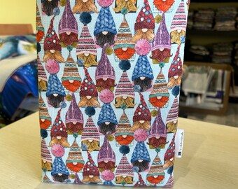 Gnomes and gonks bookbestie book sleeve padded and lined booksleeve book jacket zip sold separately