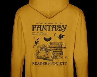 Fantasy Readers society bookish zip up hoodie