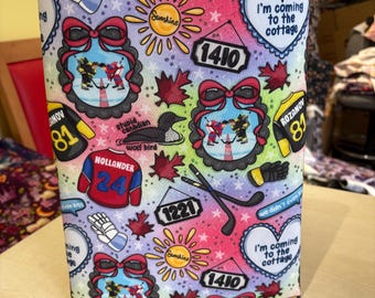 Ombre Hockey romance MM rivalry bookish fabric book jacket book cover book pouch bookbestie book sleeve kindle sleeve zip sold separately