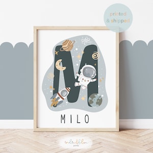 Personalisierter Name Weltraumdruck, Raum-Kinderzimmer-Poster, Sonnensystem-Junge-Kinderzimmerdeko, Scandi-Spielzimmerdruck, Kinderwandkunst
