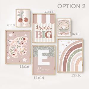Cherry Print Set  Dusty Pink