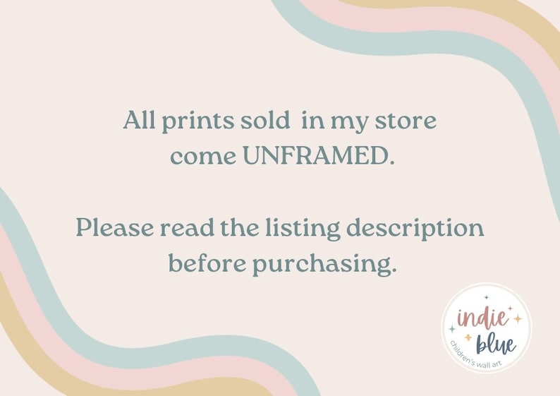 Set of 6 Personalised Gallery Wall Prints in Pastel, Girl Bedroom Decor