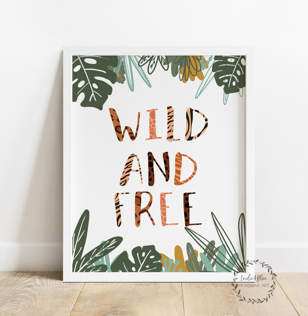 Safari DIGITAL Spruch Druck Kinderzimmer Druck Dschungel Etsy.de