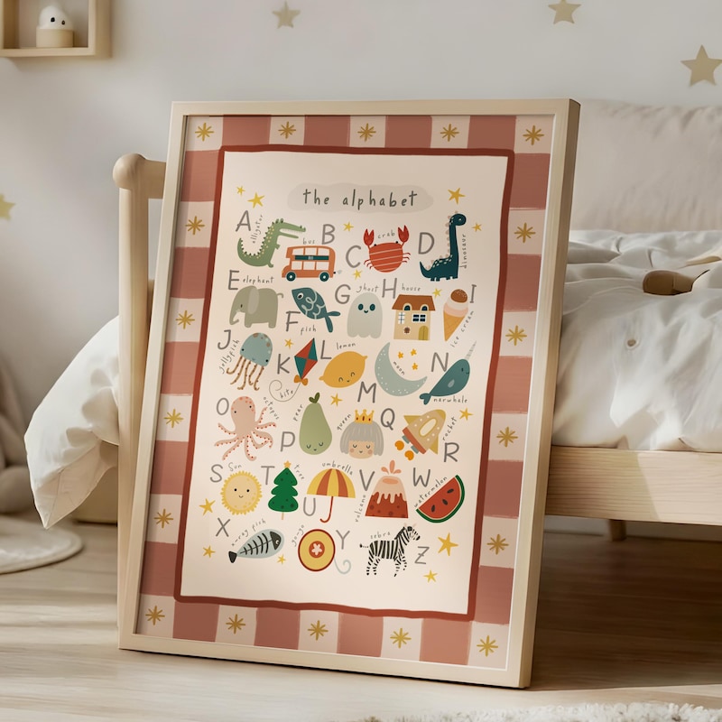 Alphabet Frame Girl - Etsy