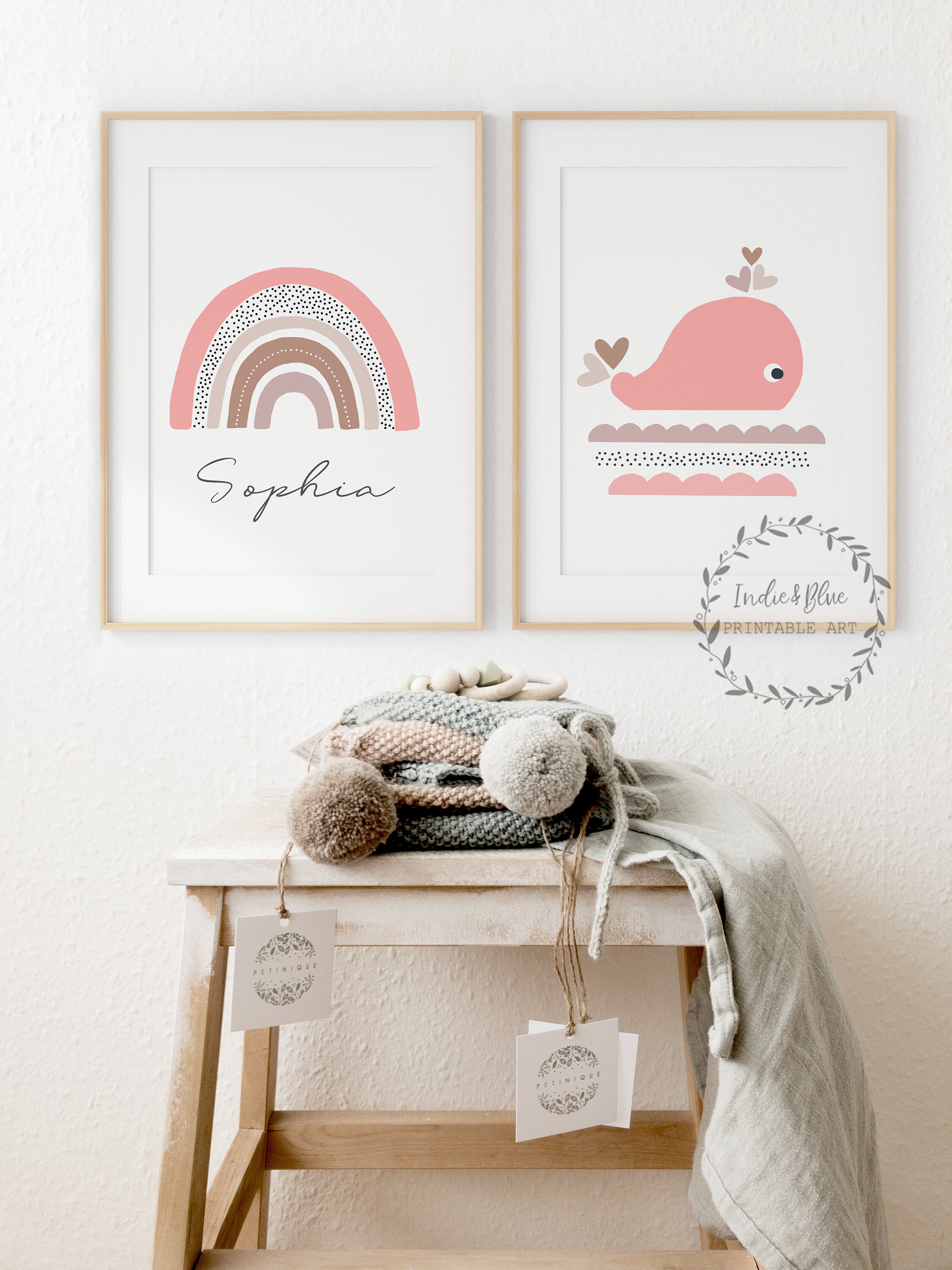 Set of 2 Prints Digital Prints Personalized Kids Prints Etsy