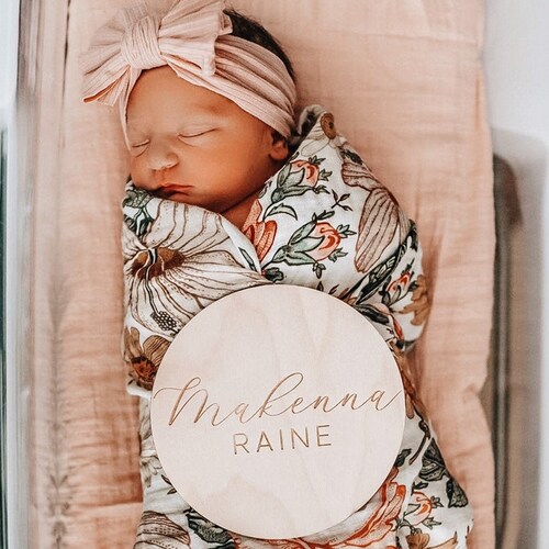 Custom Baby Name Sign For Hospital Pregnancy Announcement Sign Birth ...