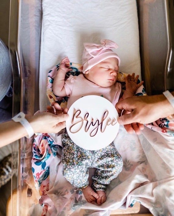 announcement of name of baby
