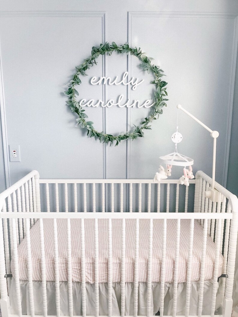 Freestanding Wooden Name Sign for Nursery 3D Nursery Name Etsy