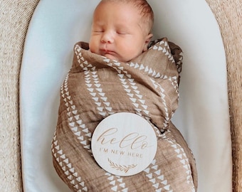 Baby Milestone Cards / Wooden Milestone Baby Cards / Engraved Milestone Prop / Monthly Baby Idea / Newborn Gift Idea / Baby Shower Gift