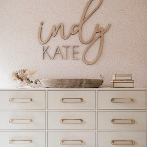 Nursery Name Sign Nursery Decor Wooden Name Cutout Personalized Nursery Decor Wooden Nursery Letters image 2