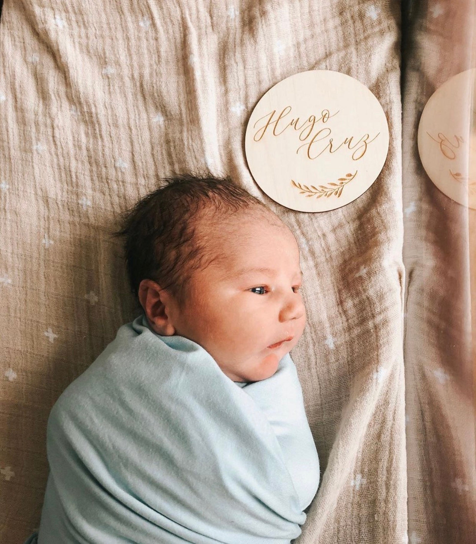 Birth Announcement Sign / Engraved Wooden Name Sign / Baby Etsy