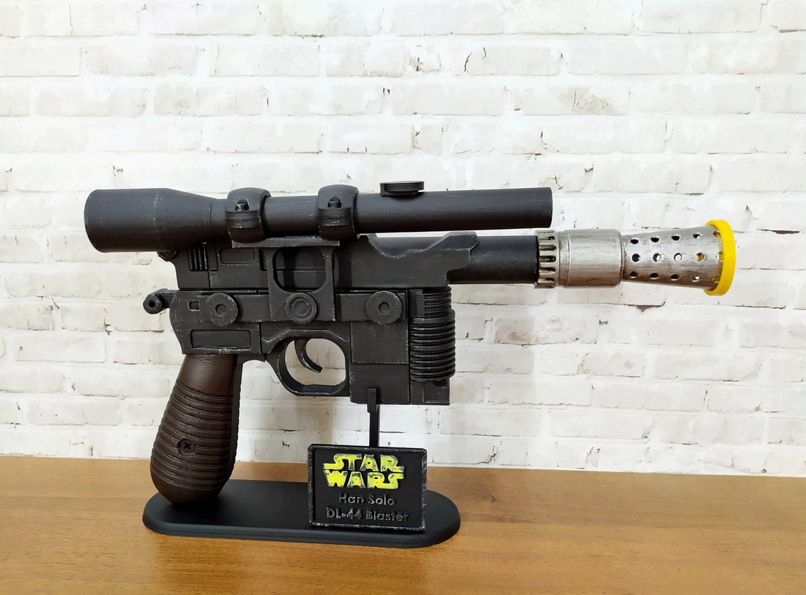 Han Solo Blaster DL44 Star Wars props cosplay Etsy
