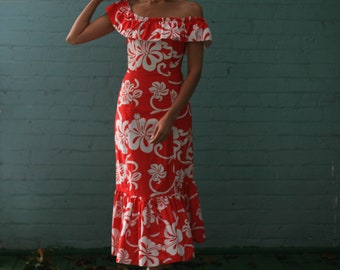 Off the Shoulder Hawaiian Dresses