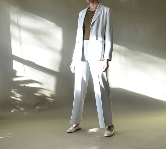 90s light green/seafoam pant suit // size 2/4