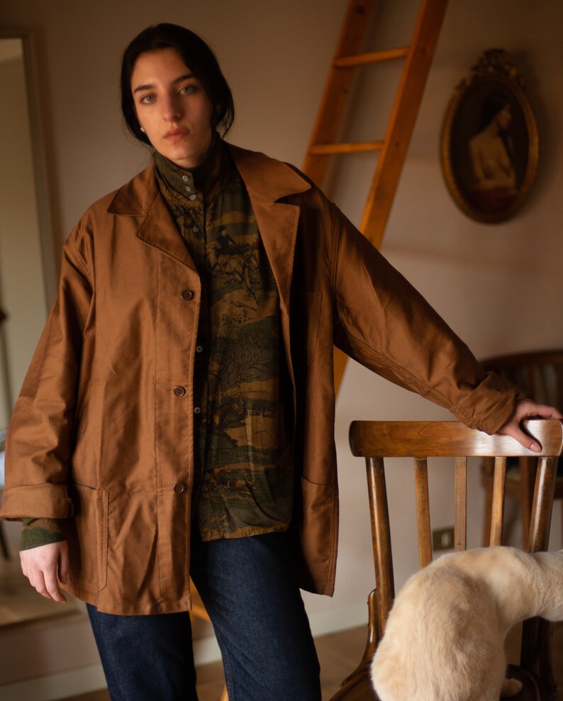 moving sale 70s/80s deadstock cotton twill workwear jacket, fits up to x-large image 2