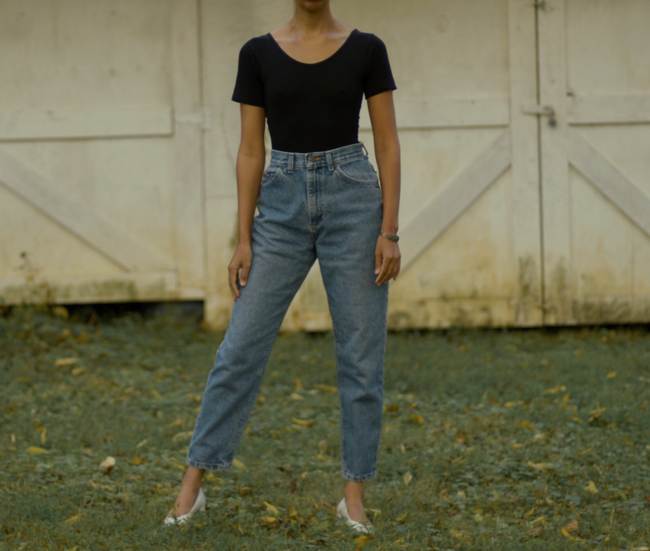 Vintage LEE High Waist Medium Wash Mom 