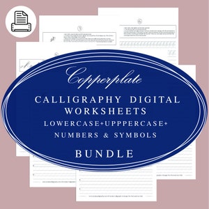 Kalligraphie-Grundlagen Arbeitsblätter Pdf, Anfänger Kupferstich Kalligraphie Rückverfolgbare Buchstaben Druckbare Blätter, Kalligraphie Schrift Design Praxis