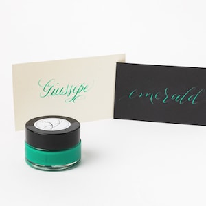 Emerald Calligraphy Ink, Handmade Calligraphy Ink, Modern Calligraphy Ink, Dip Pen Ink, Pointed Pen Ink, Modern Calligraphy Supplies