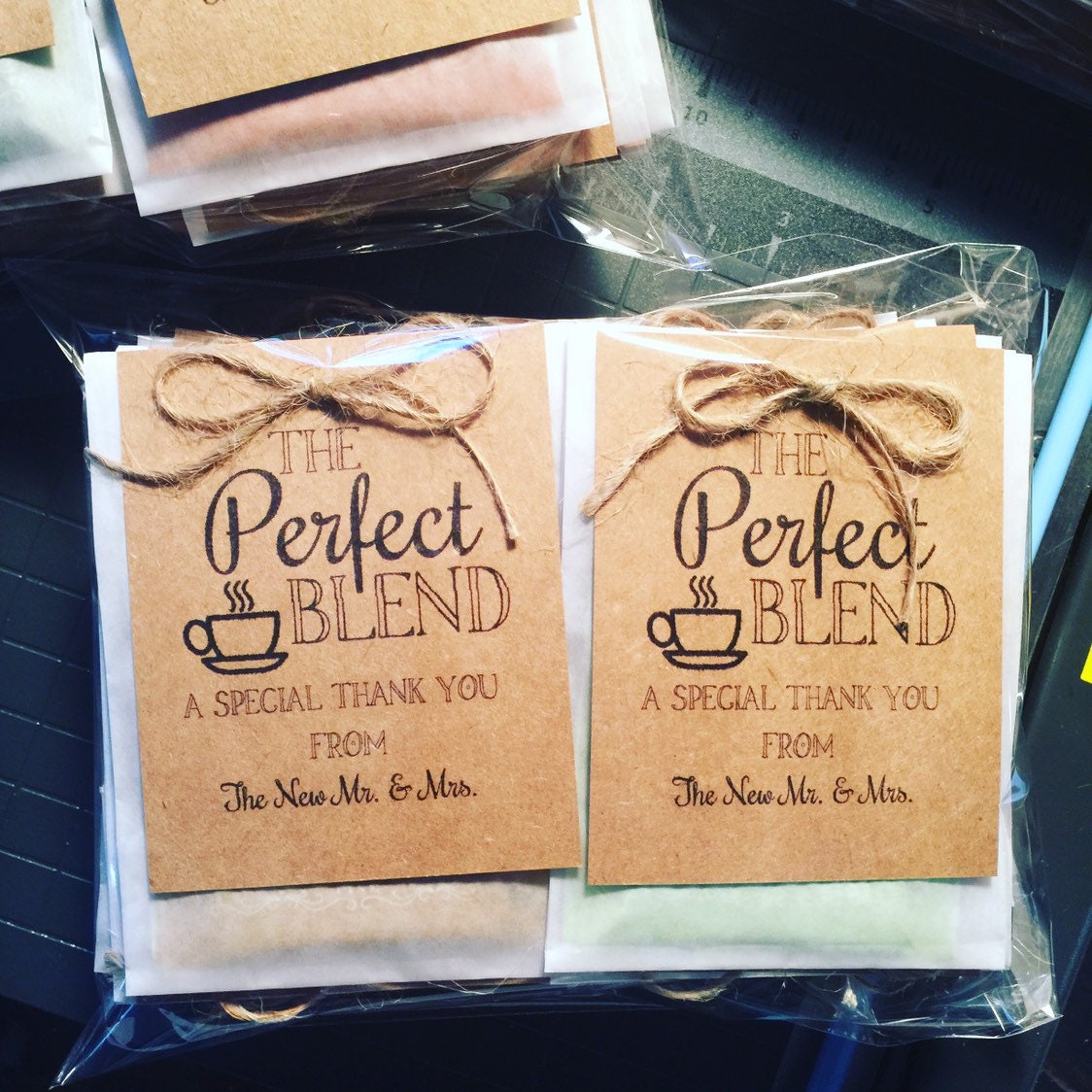 Tea Bag Favors Wedding Favor Vintage Style Tea Perfect Blend Etsy UK