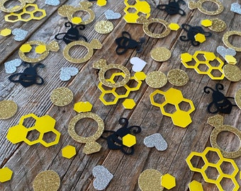 Bride-to-Bee Table Scatter Confetti for Bridal Showers, Luncheons & Bachelorette Parties