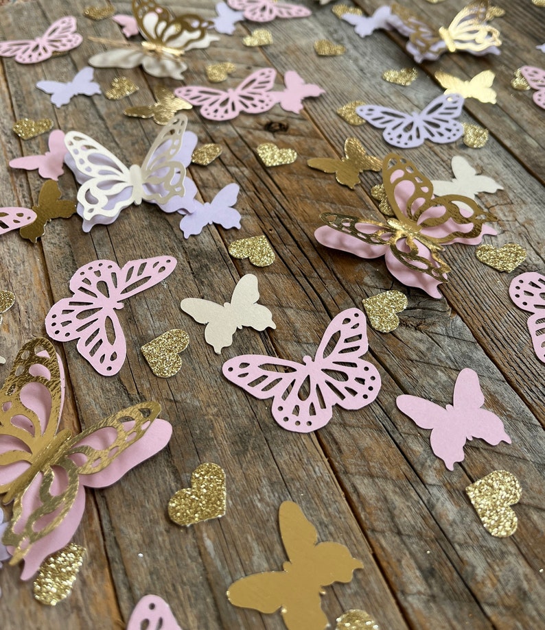 butterfly confetti for baby shower decor