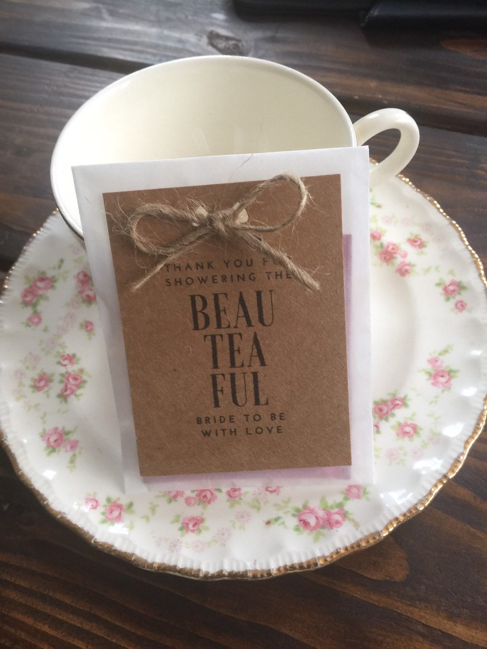 Bridal Shower Bridal Tea Favors Tea Bag Favors Tea Bags Etsy