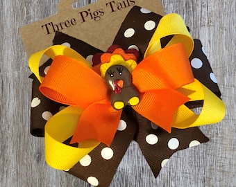 thanksgiving bows for baby