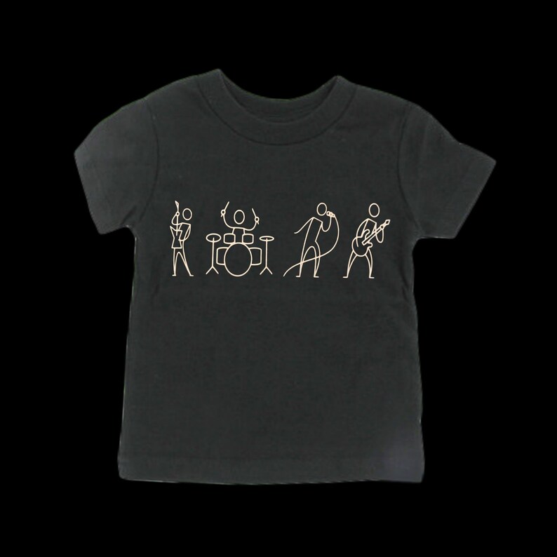 Boys rock band tshirt Kids tshirts Rock n roll shirts Etsy