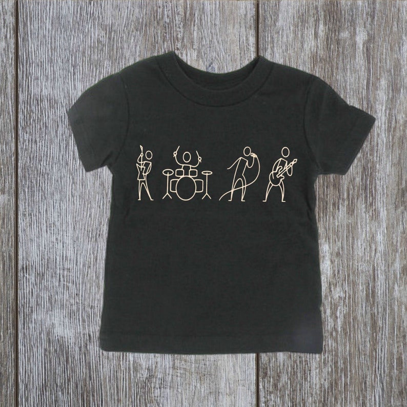 Boys rock band tshirt Kids tshirts Rock n roll shirts Etsy