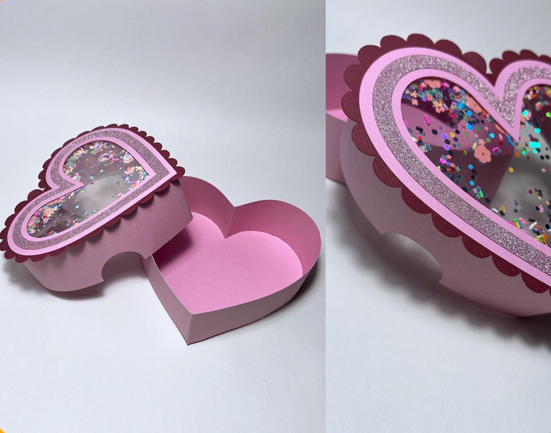 Heart Box SVG File for Cricut and Silhouette 3D Heart Gift Box Favour ...