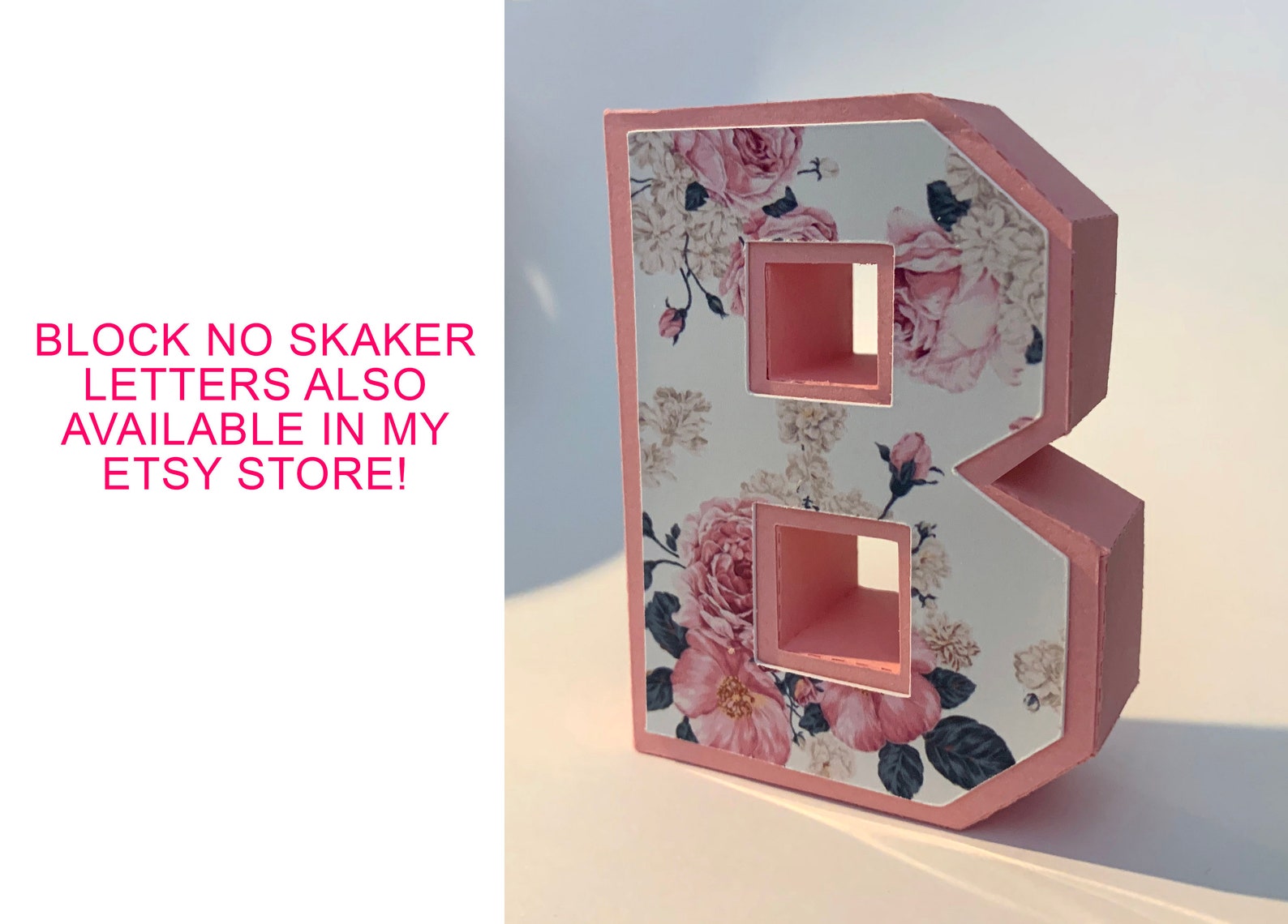 3D AZ Alphabet Shaker Letters SVG template NO scoring needed Etsy