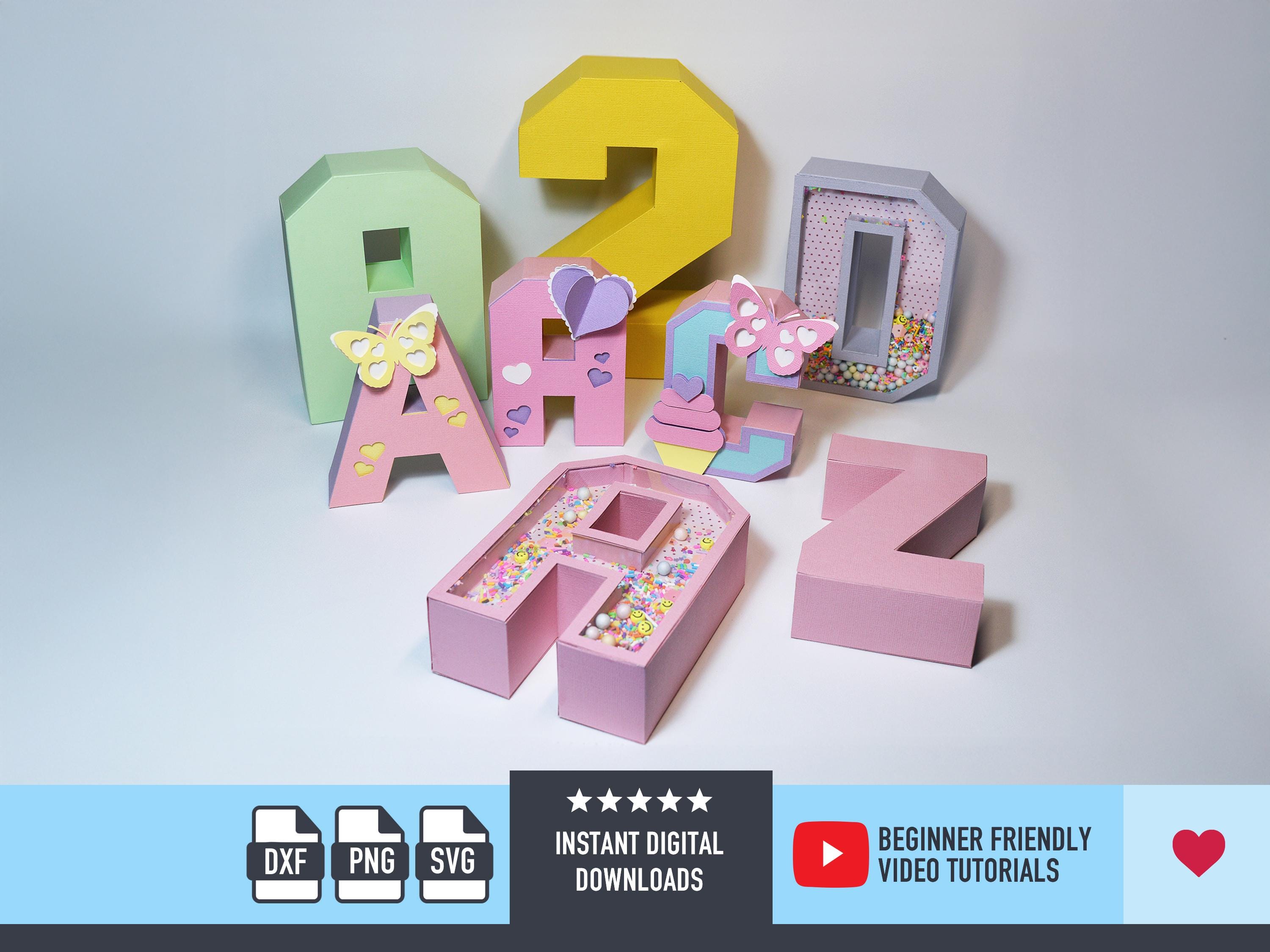3d Letter Box Template