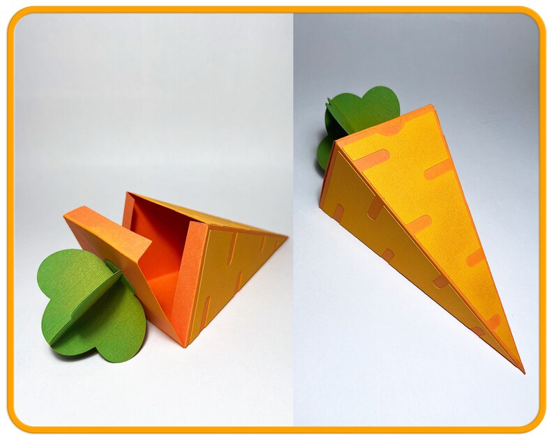 Easter Carrot Gift Box SVG File for Cricut Carrot Box Cricut Etsy