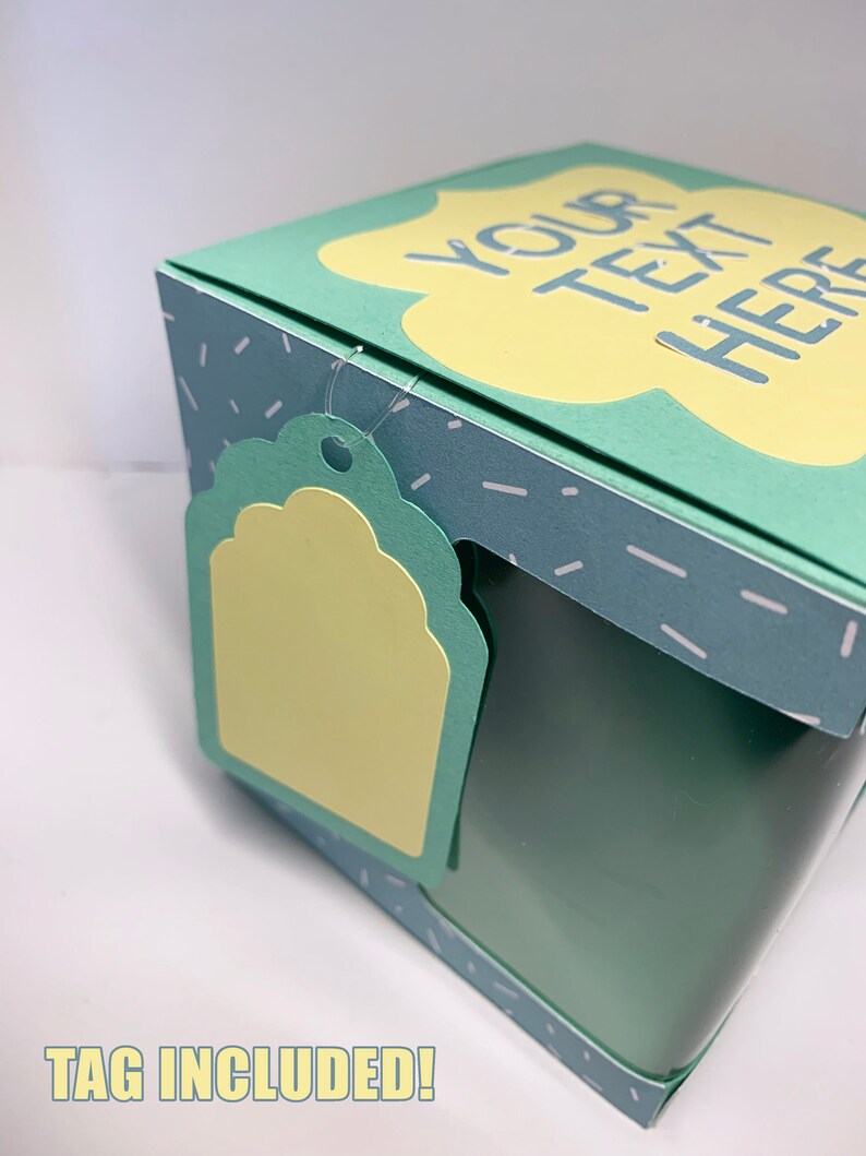 Mug Gift Box SVG Cup Box SVG Template 3D Svg 3d Letters for Etsy