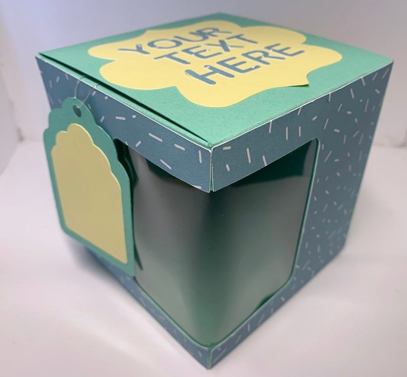 Mug Gift Box SVG Cup Box SVG Template 3D Svg 3d Letters for Etsy