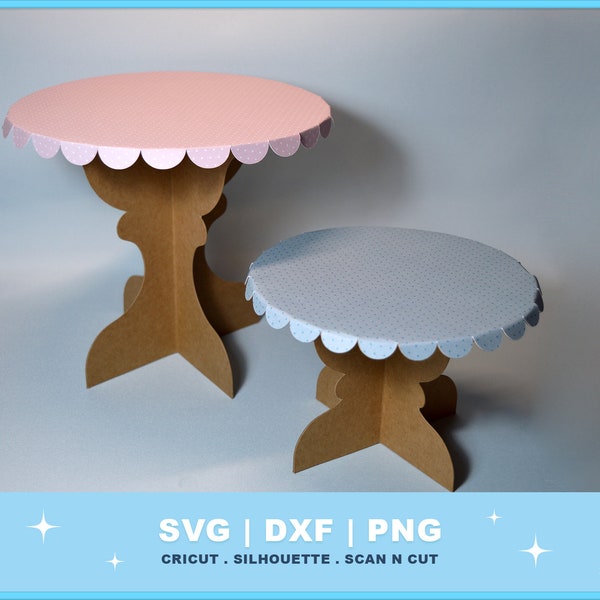 Cake Stand SVG file for Cricut and Silhouette Cake Stand SVG 3D SVG Birthday svg files Cupcake Holder