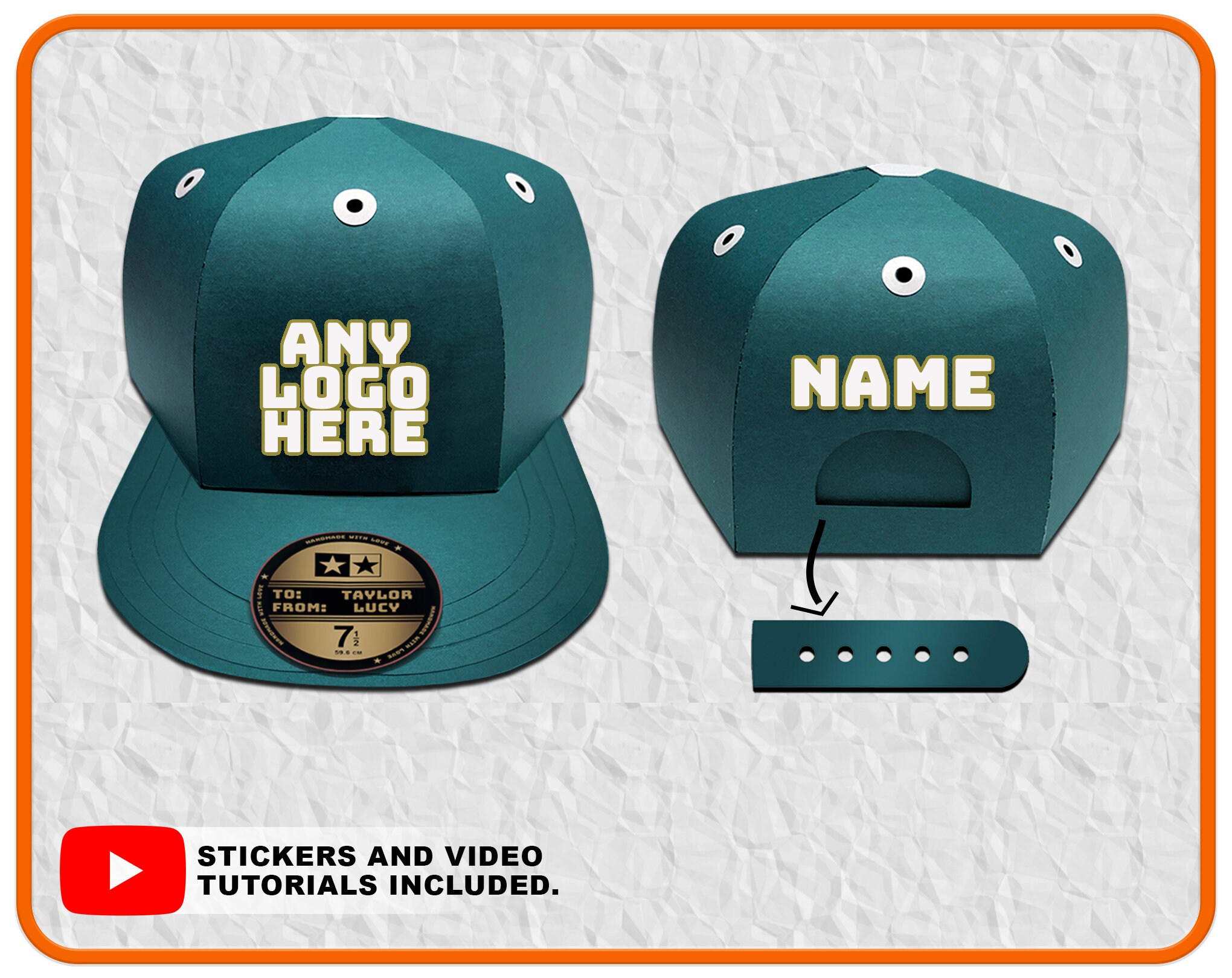 Baseball Cap Box SVG File 3D Gift Box Favour Box Favor SVG Etsy UK