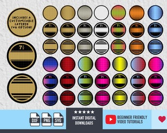 Baseball Cap Stickers SVG Mega Bundle file Customisable Cap Stickers Gold Cap Sticker for 3D Cap Gift Box SVG Template SVG for Cricut