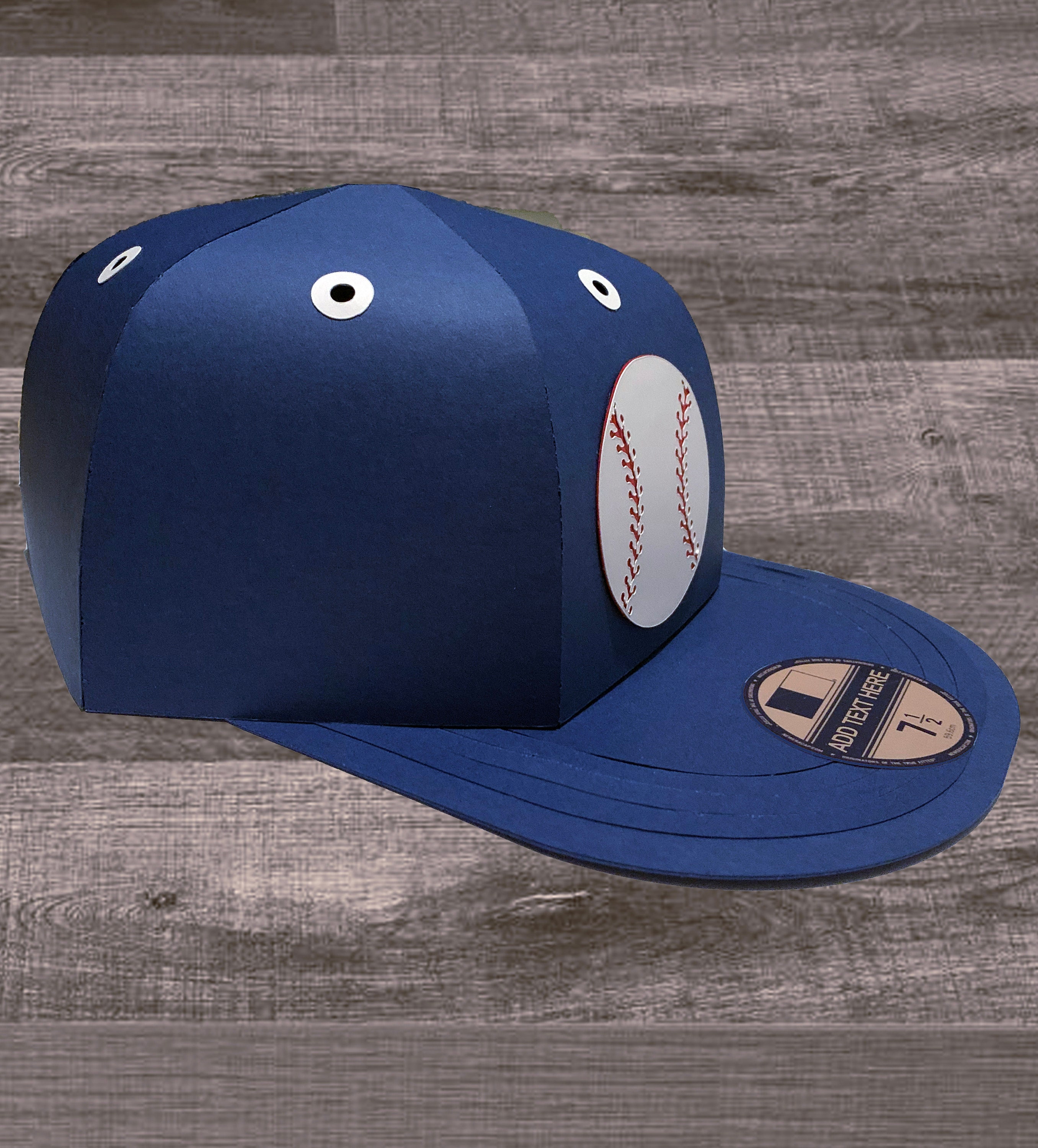 Baseball Cap Box SVG File 3D Gift Box Favour Box Favor SVG Etsy