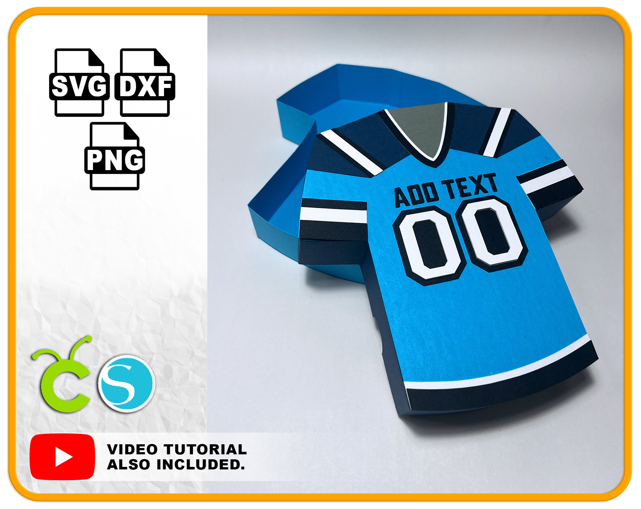 Customizable Sports Hockey Football Player Jersey pattern template SVG /  DXF / AI for cnc, cricut, glowforge