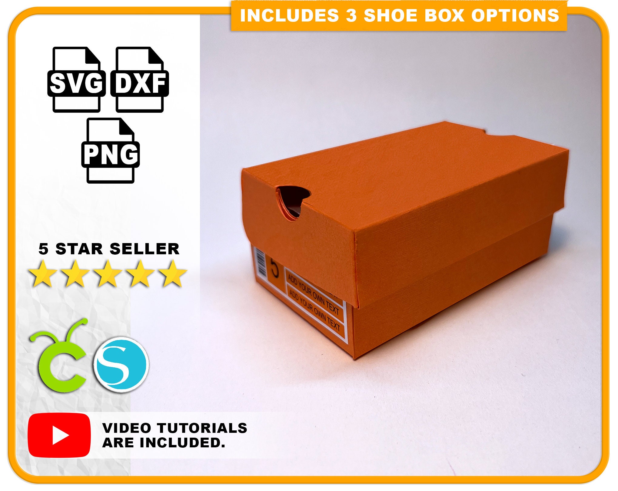 Shoe Box SVG for Cricut Shoe Box Template Bundle Shoe Box Etsy UK