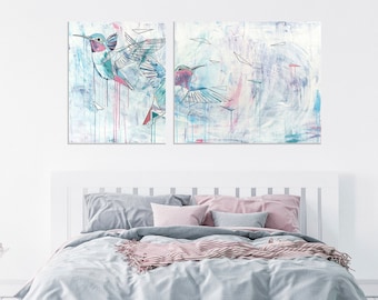 Bird Dreams Print – A-Symmetrical Canvas Art, Handmade
