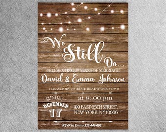 vow renewal invitation etsy