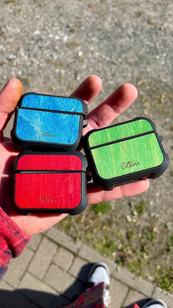 Airpods Pro Case 1st and 2nd Generation With Real Skateboard Wood