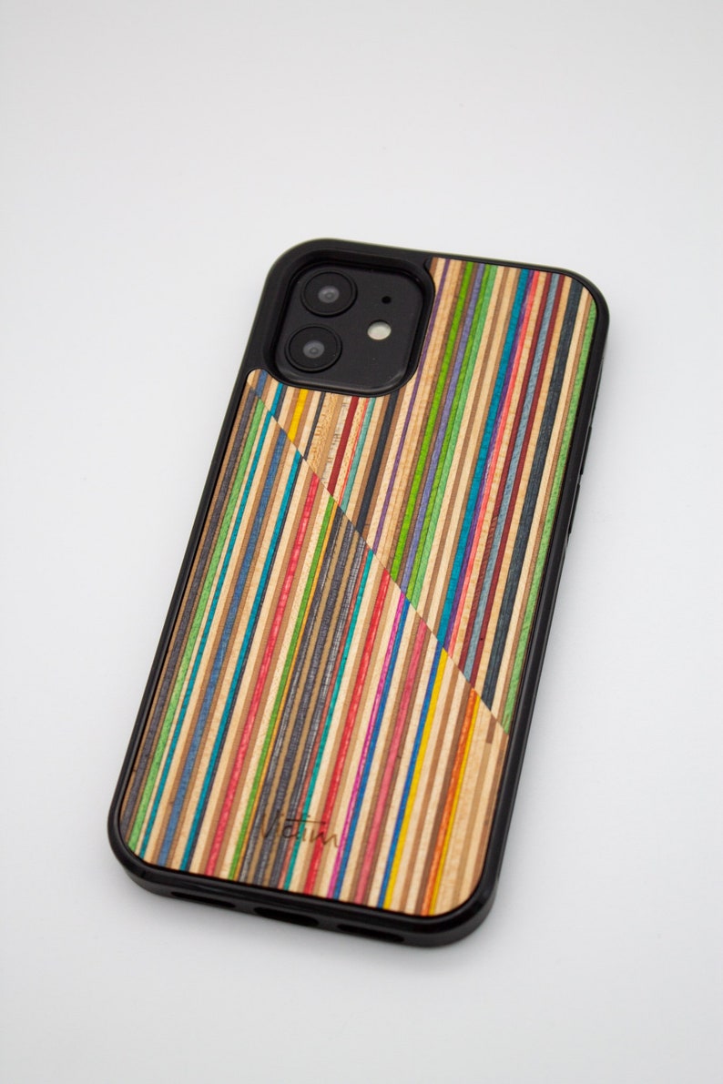 Cell phone case refined with recycled skateboard wood for iPhone, Samsung, Huawei 13 Pro, 12 Pro, 11 Pro, XR, XS, X image 6