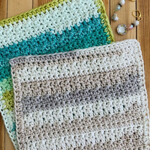 The Cottage Dish Cloth Collection, Crochet Dish Cloth Pattern, Crochet Pattern
