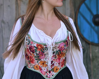 Ren Fair Steel Bonings Corset Top  XS-4XL