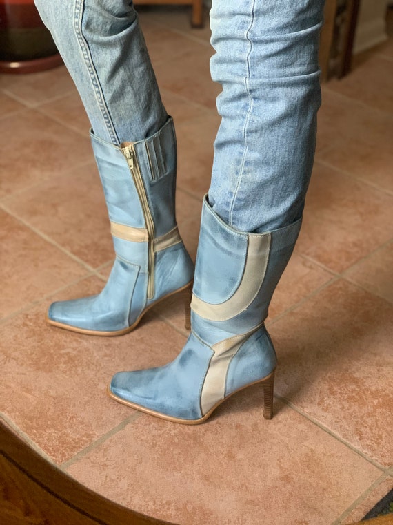 Vintage Square Toe Boots
